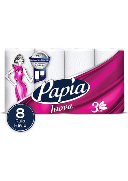 Papia Inova Kağıt Havlu 8 Rulo